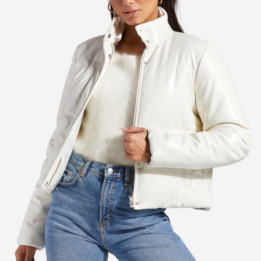 SHOE-DAZZLE PUFFER COAT